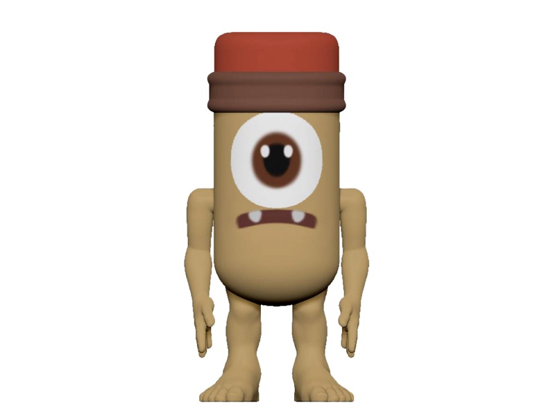 Ai Shan Hai Jing One-Eyed Pencil Man Building Blocks - 7 Pieces