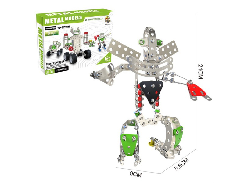 Metal Building Blocks - Robots 238 Pieces