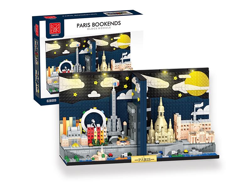 Paris Skyline Bookend Building Blocks 1540pcs