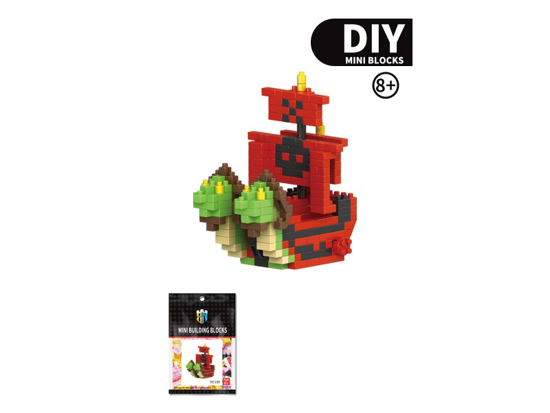 Pirate Ship Series Snake Maiden Nine Snakes Building Blocks 297 PCS