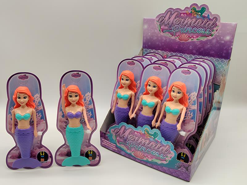 Wind Up Wag Tail Mermaid(Glow In The Dark, 7 Inch)12PCS