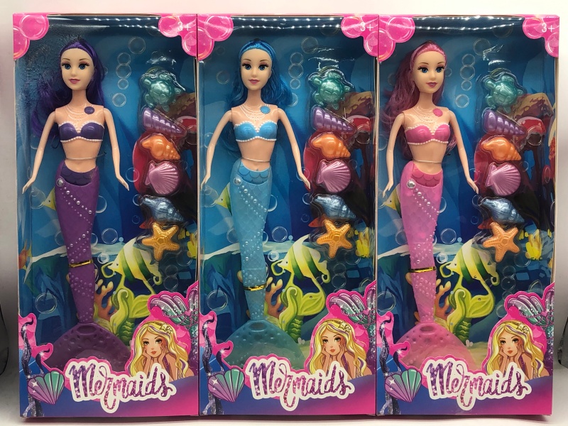 11.5-Inch Full-Body Illuminated Mermaid Princess Doll