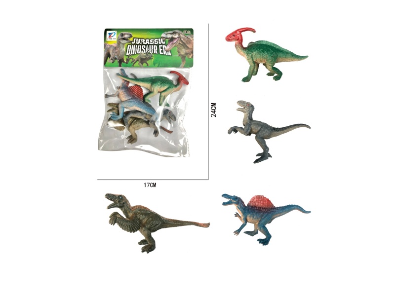 Pvc Simulation Dinosaur 4Pcs