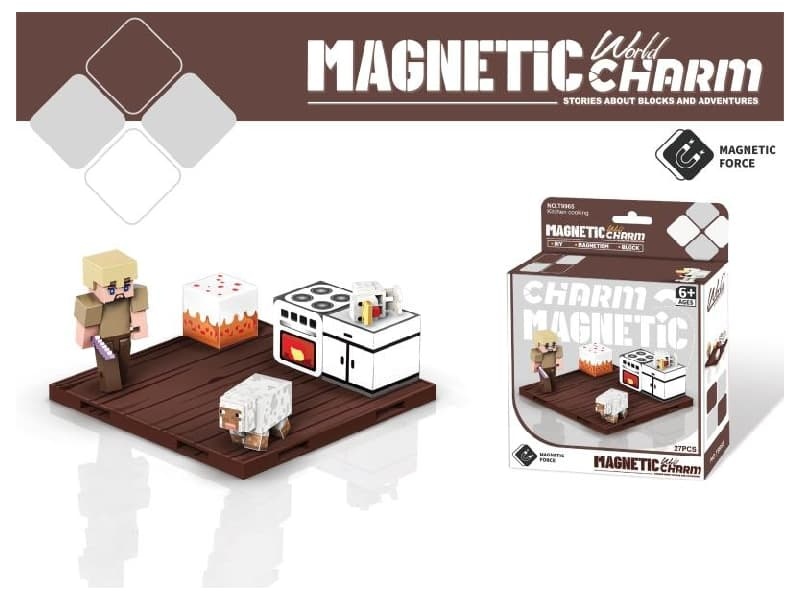 Magnetic Building Blocks-Kitchen Cooking