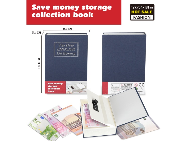 English Dictionary, Blue Book, Piggy Bank