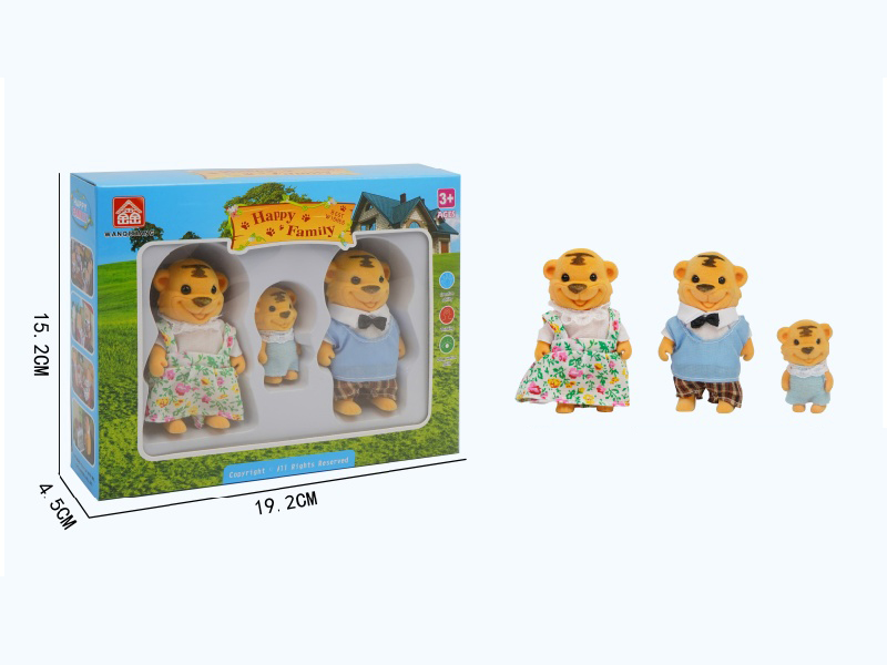 3PCS Tiger doll toy