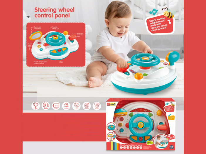Baby Multifunctional Steering Wheel(Light ,Music)