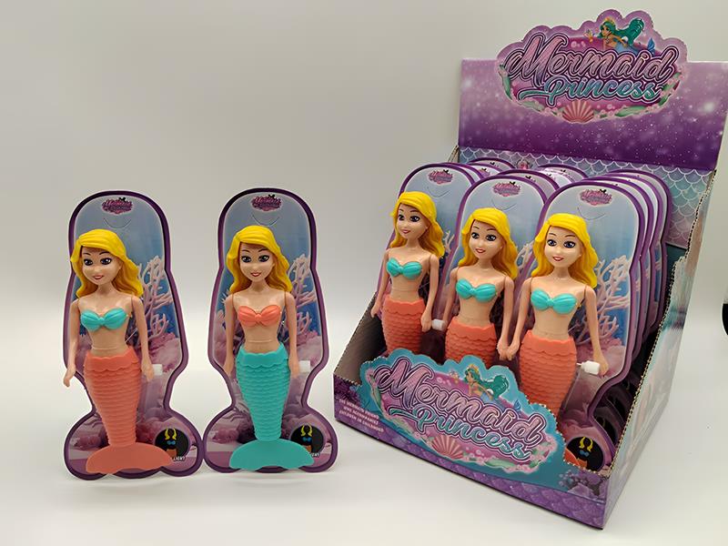 Wind Up Wag Tail Mermaid(Glow In The Dark, 7 Inch)12PCS
