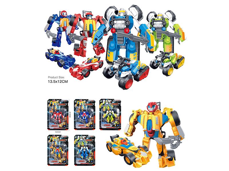 One Key Transformation Motorcycle/Equation Car Robot Toy