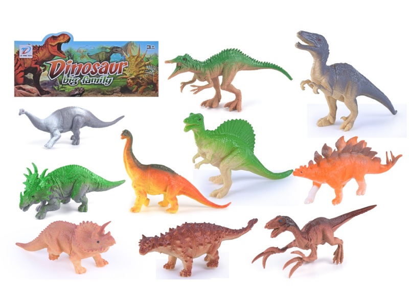 Solid Simulation Dinosaur 10Pcs