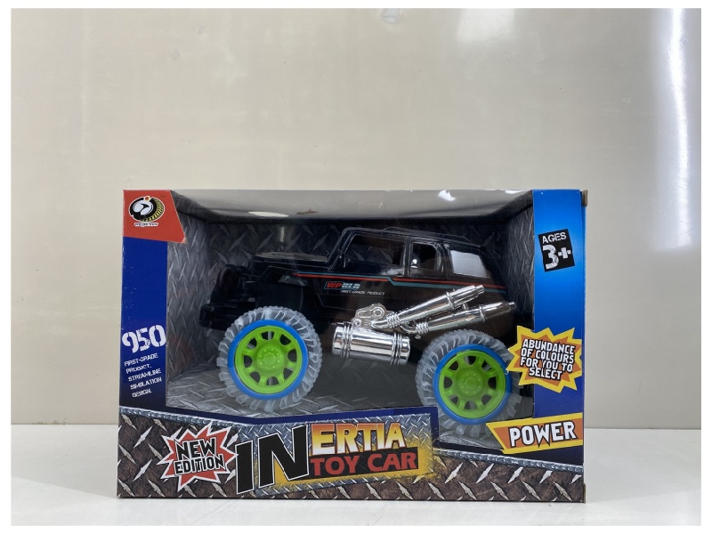 Transparent Wheel  Friction Car (With Lights And Music)