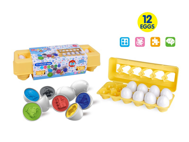 Cartoon Educational Baby And Toddler Enlightenment Transportation Matching Gachapon Smart Egg