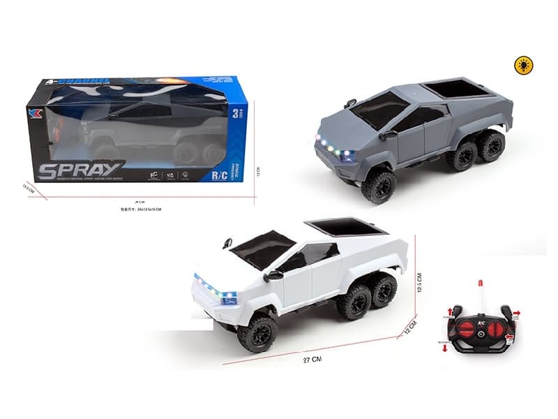 1:16 4CH R/C Six Wheeled Tesla Pickup Car  With  Light