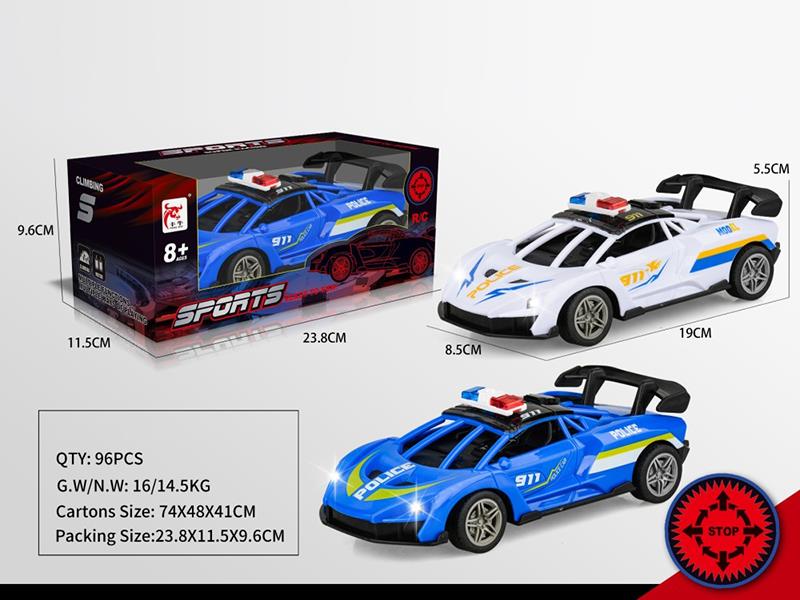 4-Channel Remote Control Police Car With Lights(Not Included Batteries)