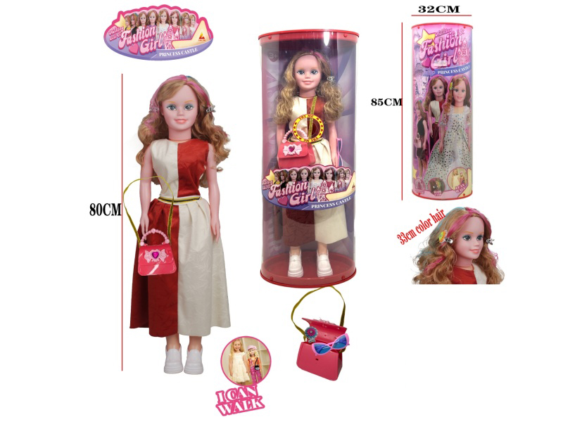 80cm Fashion And Walking Doll With Music(2xAG3 Batteries)