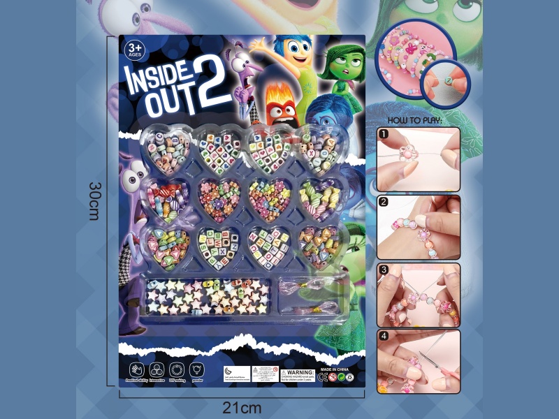 Mind Agents Diy Beaded Jewelry With 14 Heart Grids And Multiple Colors, Featuring 2 Strings