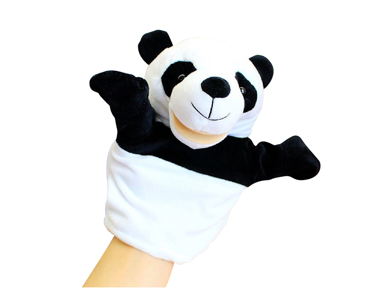 Panda Cartoon Animal Hand Puppet Plush Doll