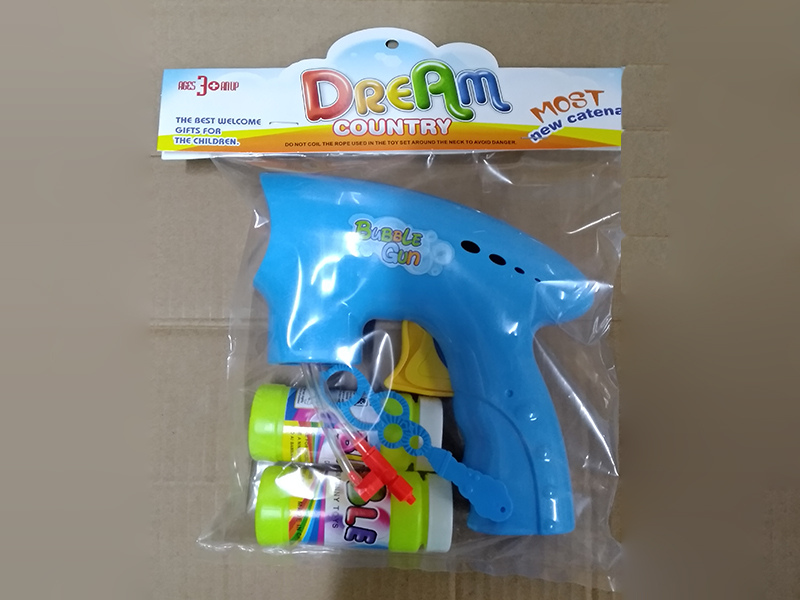 Friction Bubble Gun(2 Bottles Of Bubble Water, Without Lights)