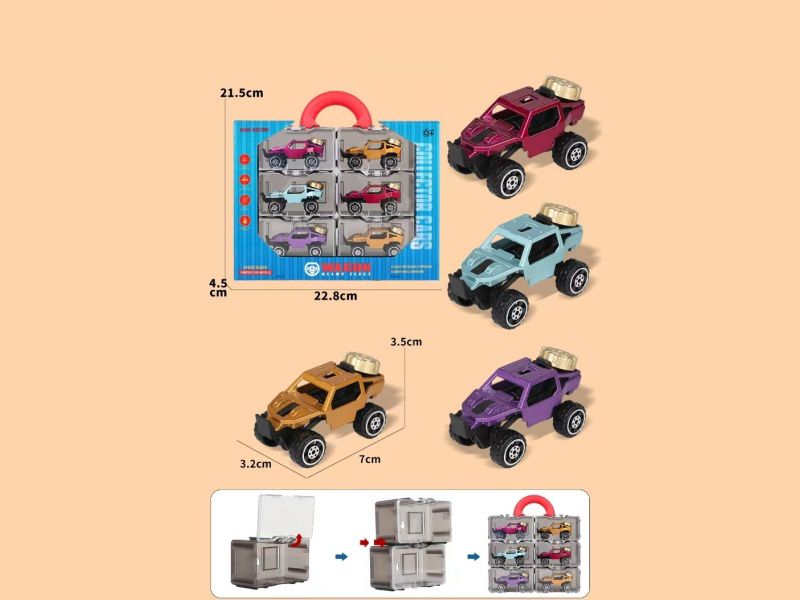 Alloy Roller Coaster Set Of 6 Pieces
