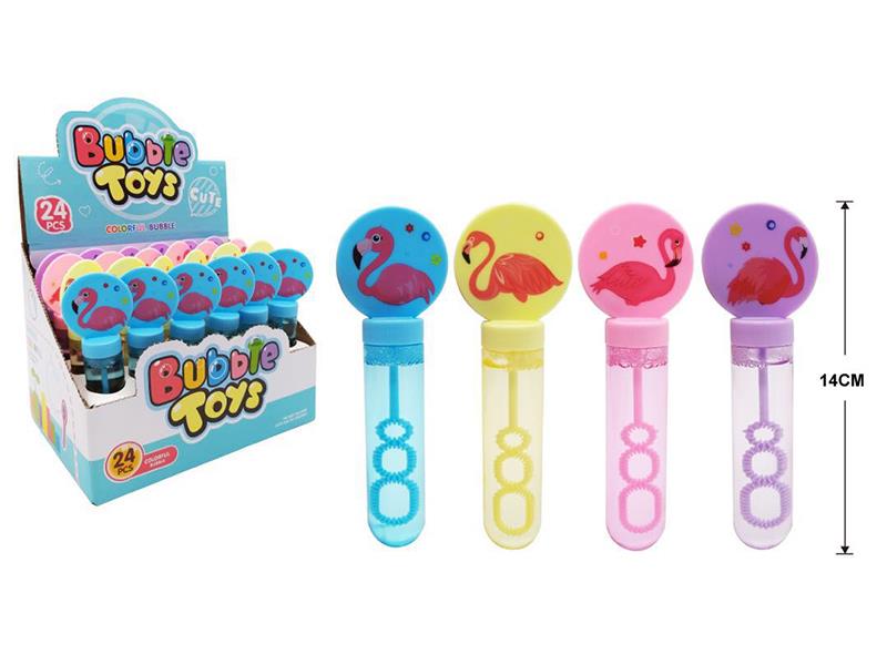 Cartoon Flamingo Bubble Stick 24pcs