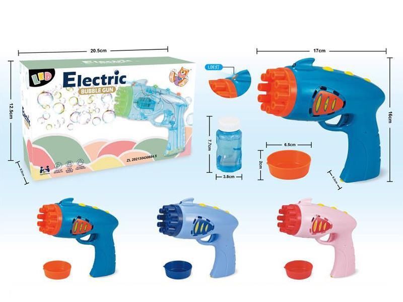 Solid Color Bubble Gun With  Light,1 Bubble Water