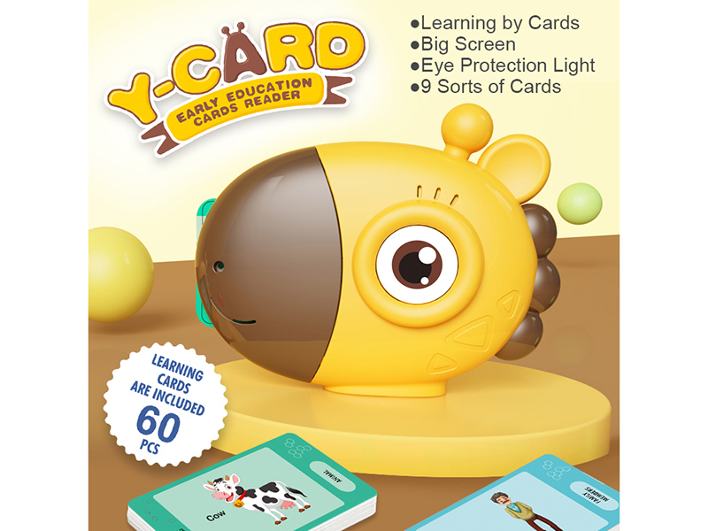 Baby Early Educational Intelligent English Talking Words Kid Sound Y-Card Study Giraffe Audio Flashcard Learning Reading Machine