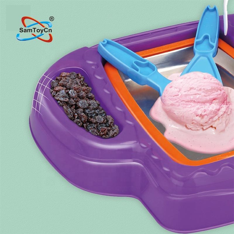 Detailed view of the purple Fried Ice Machine