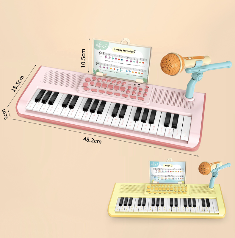 Dimensions of the Pink Music Electronic Organ