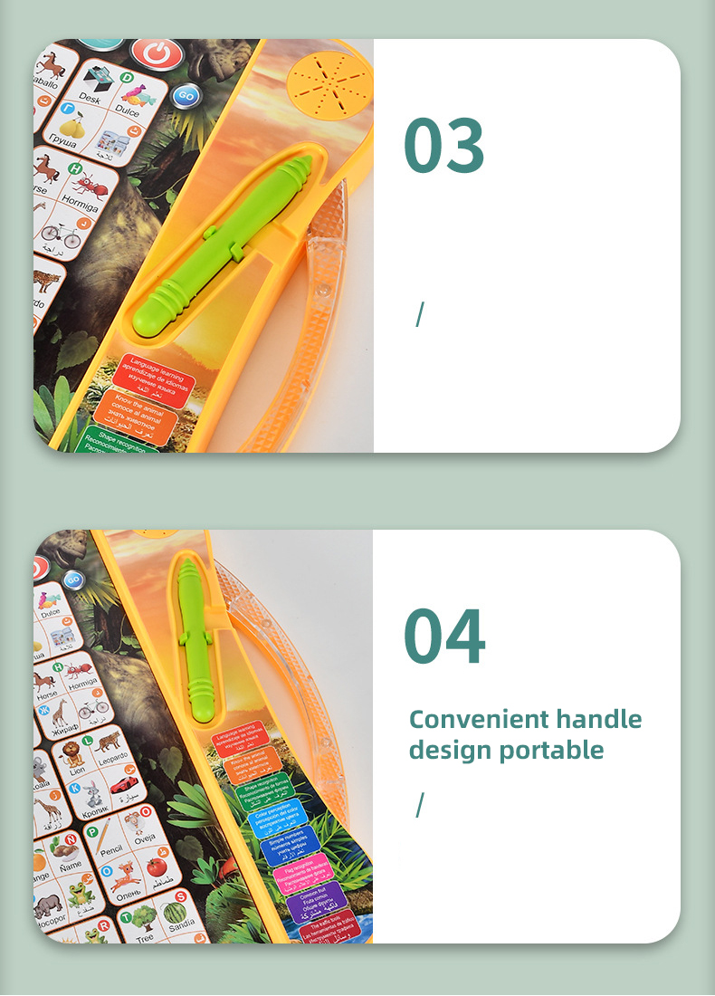 Steps 3 and 4 for Using the Dinosaur E-book