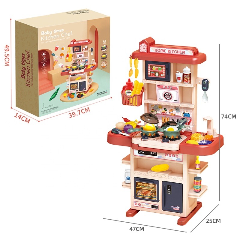 Dimensions of Pink Tableware Table Toys and Packaging