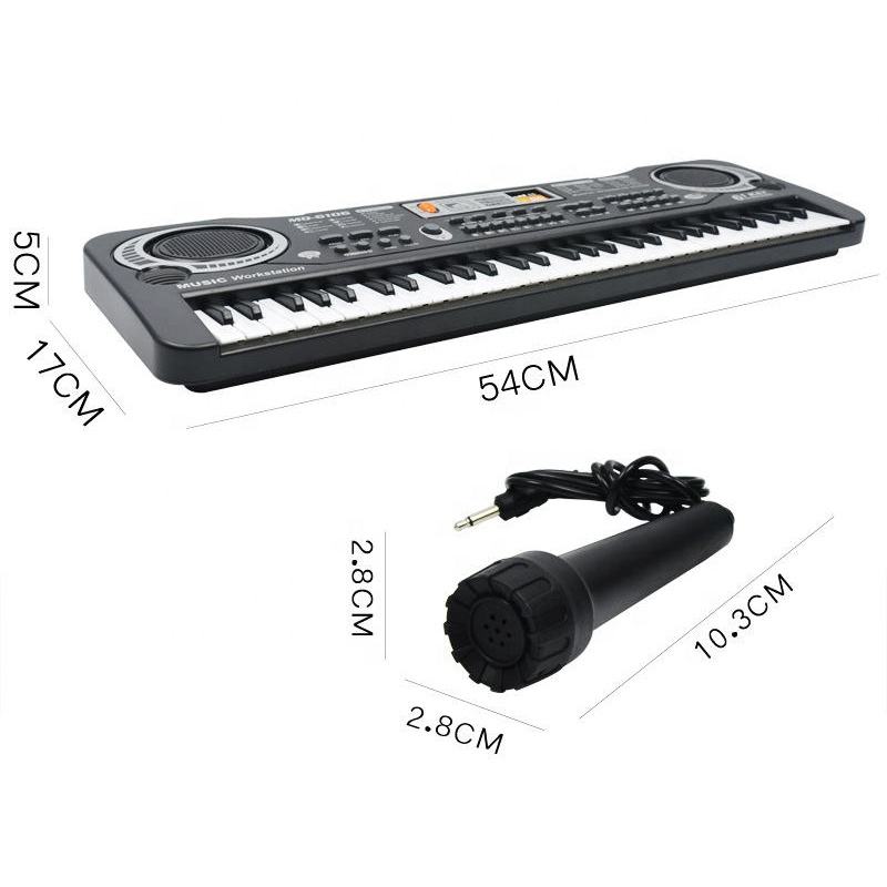 Dimensions of the Multi-Function Electronic Organ with Microphone