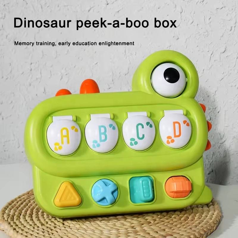 Dinosaurs Pop-Up Interactive Games Box Develops Memory Skills for Early Childhood Education
