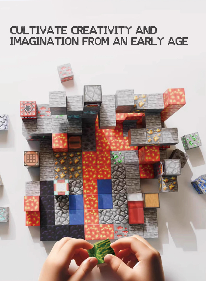 Playing with Magnetic Cube Building Blocks can foster creativity and imagination