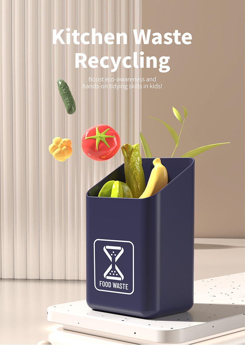 The Spray Kitchen Toy's food waste recycling feature enhances children's eco-awareness and hands-on organizational skills