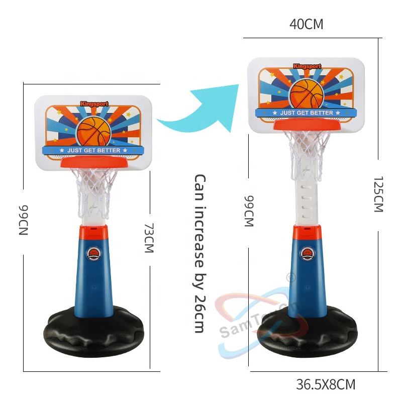 Dimensions of the Basketball Stand and its expanded size