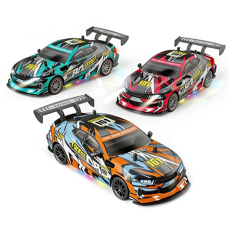 Green, Red, and Orange 2.4G R/C 4WD Drift Chevrolet Racing Car 
