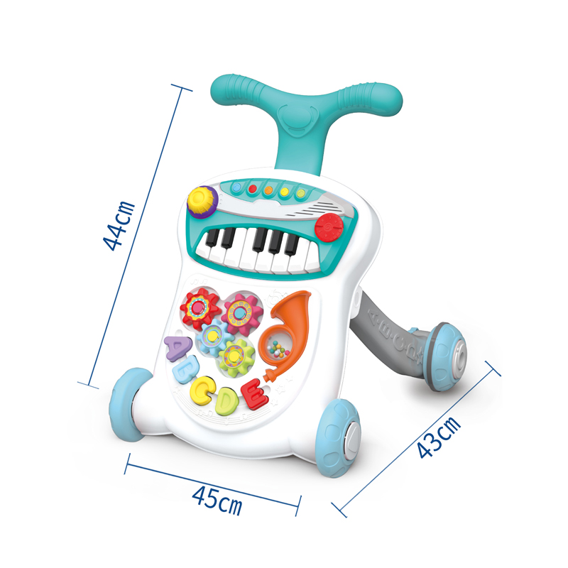 Product Dimensions of the Cyan Piano Board Baby Walker