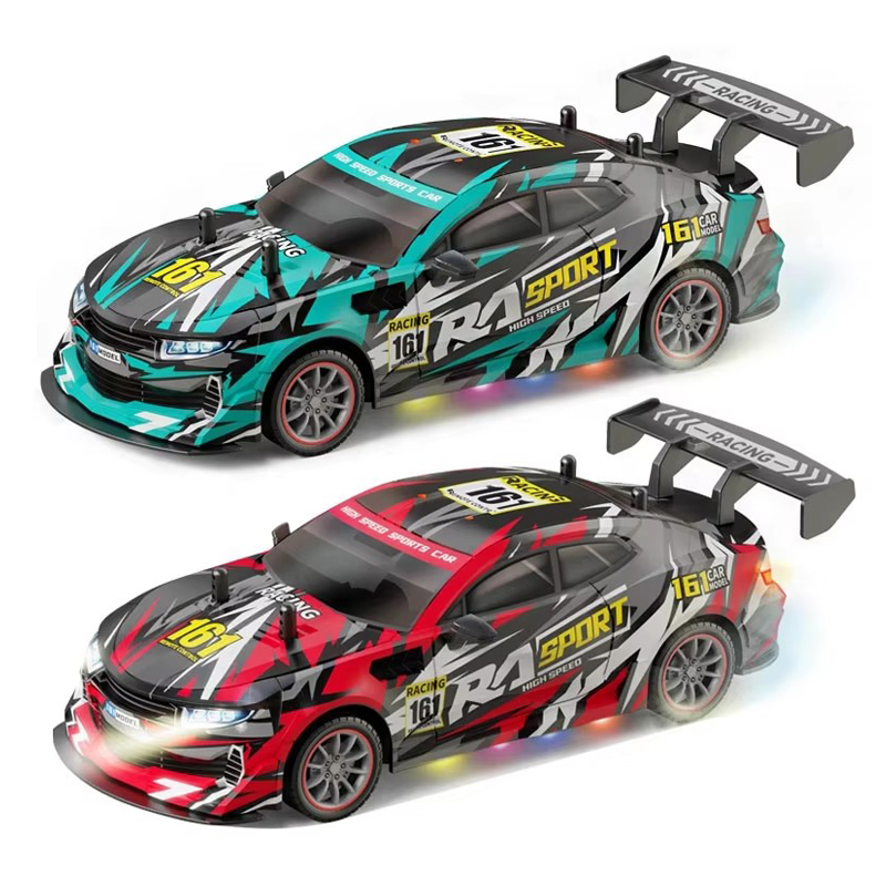 Green and Red 2.4G R/C 4WD Drift Chevrolet Racing Car 