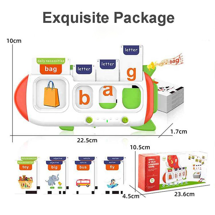 Product and Outer Packaging Dimensions for the Spell & Talk Learning Machine