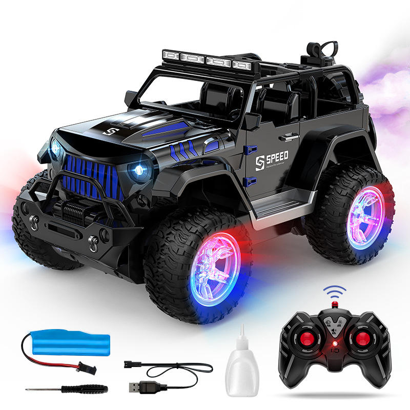 Details of Spray Off-Road Simulation Remote Control Vehicle