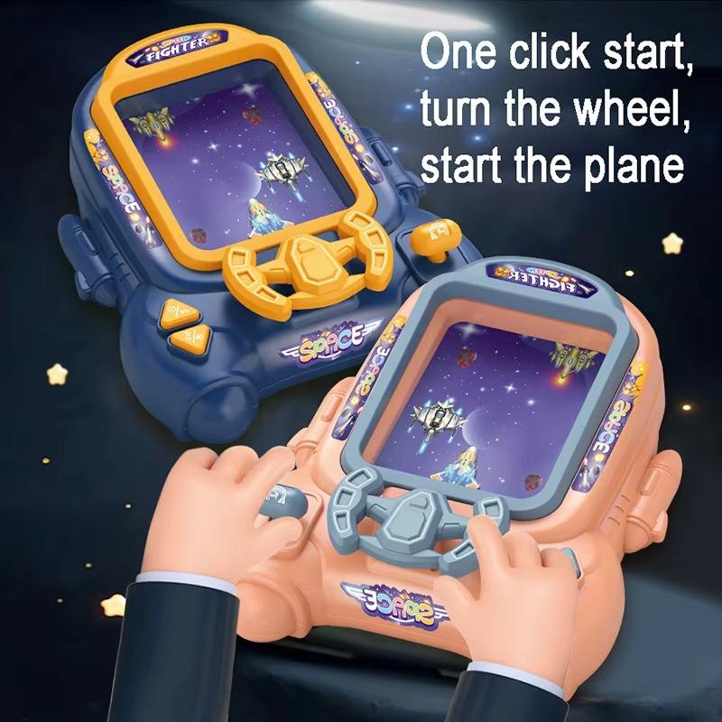 Fighter Great Adventure Game Machine One click start, turn the wheel to start the plane