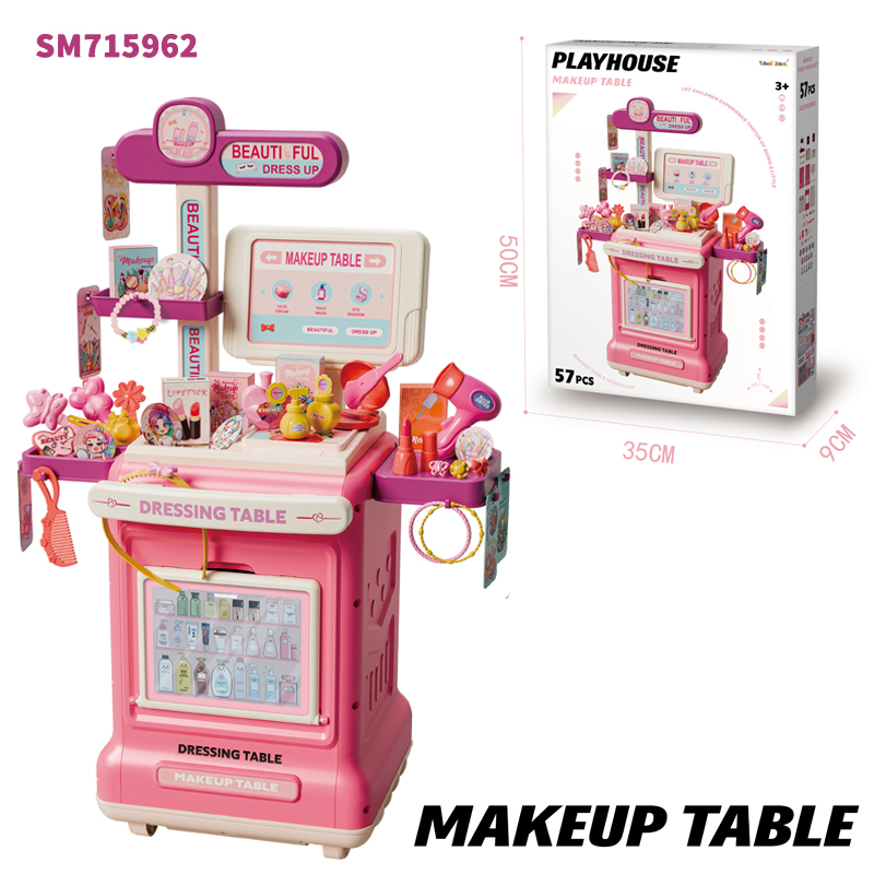 Pink Play House Kitchen Cart Set and its outer packaging dimensions