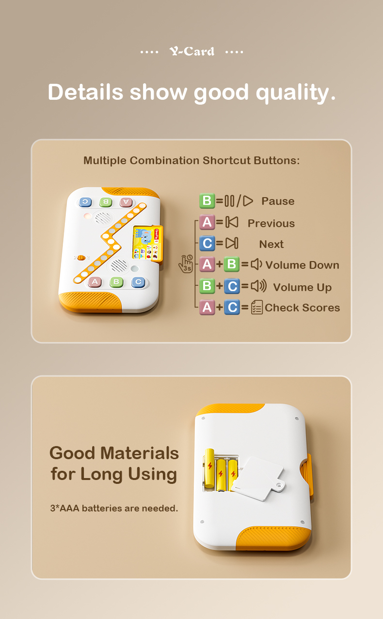 Clever Play Battle Player Button Function Guide and Battery Size Specifications