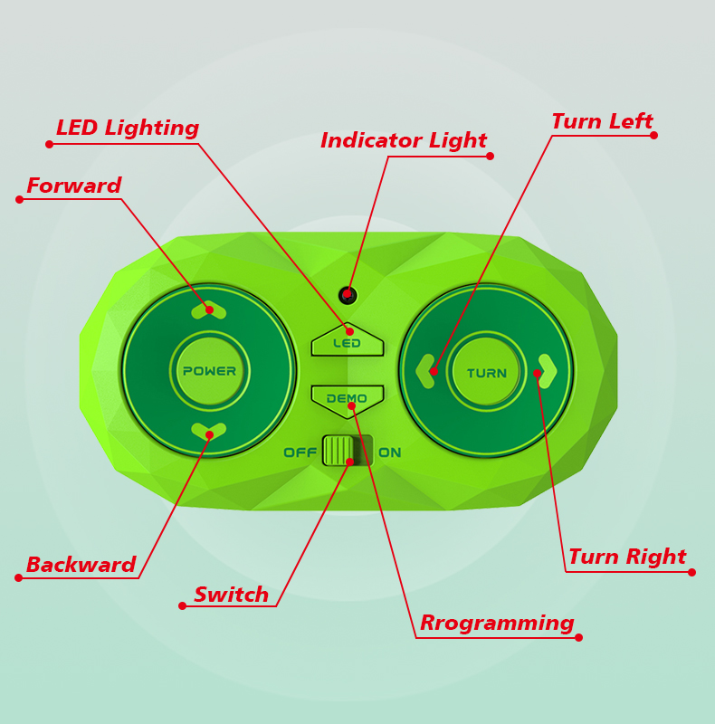 Remote Control for Green Wall-Climbing Geckos Toy