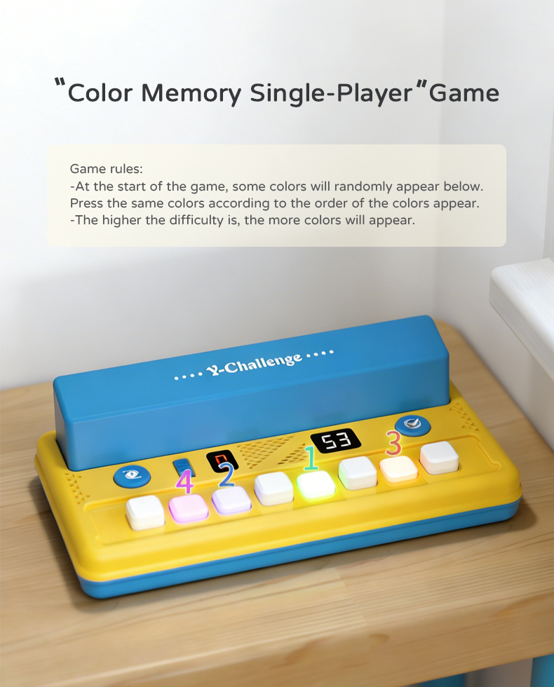 Color Arrangement Challenge Table: Single-Player Color Memory Mode