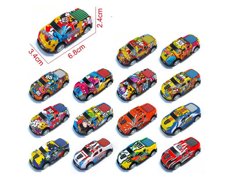 Pull Back Graffiti Iron Pickup Truck(1PCS)