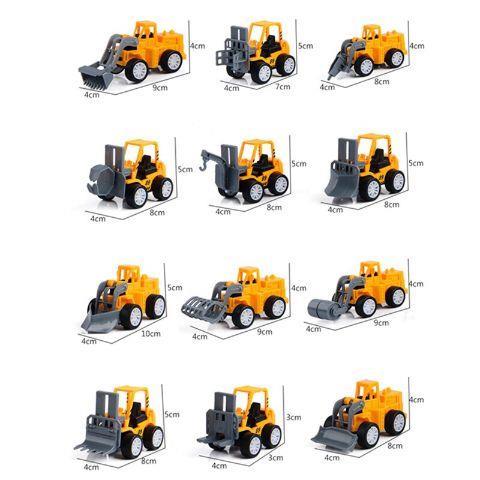 Pull Back  Engineering Truck 6pcs