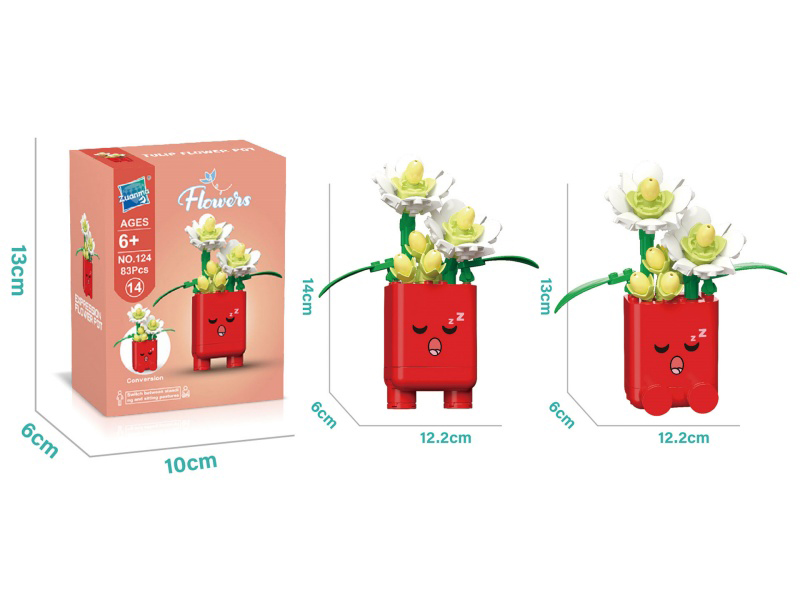 Jasmine Pot Building Blocks 83 Pieces