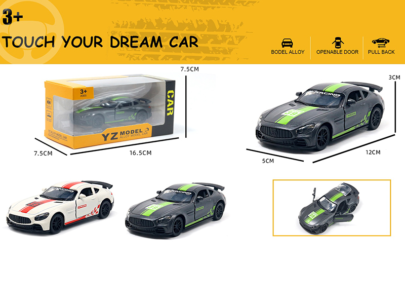 1:36 Mercedes-Benz GTR Racing Edition Alloy Model Car With Sound And Light