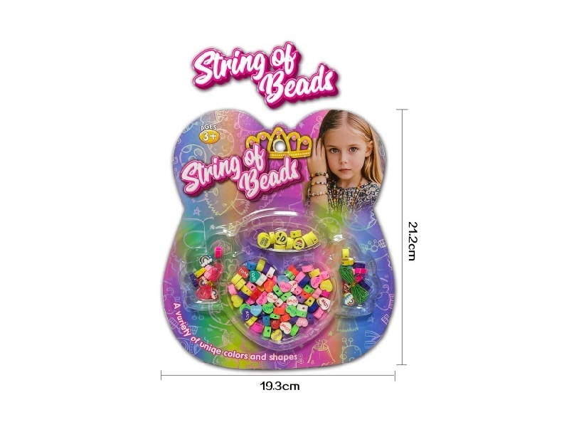 Heart Soft Clay Colored Bead Sets
